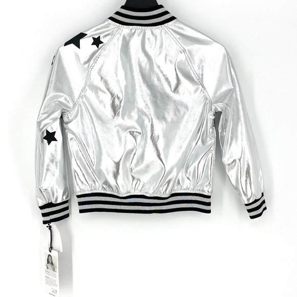 NOWADAYS x SKAI JACKSON Silver Bomber Jacket NWT - Picture 12 of 16